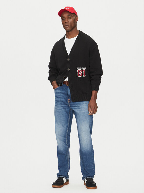 Guess Jeans Guess Jeans Kardigan M5RR31 Z3HM1 Czarny Regular Fit