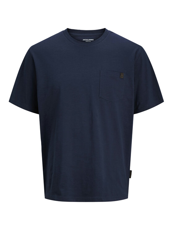 Jack & Jones Jack & Jones Tričko Dover 12288897 Tmavomodrá Relaxed Fit