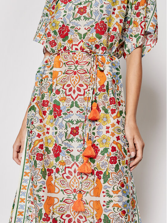 Tory Burch Tory Burch Letné šaty Printed 84549 Farebná Regular Fit