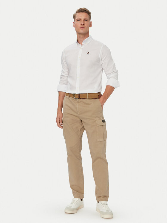Aeronautica Militare Aeronautica Militare Särk 262CA1320UCT03532 Valge Regular Fit