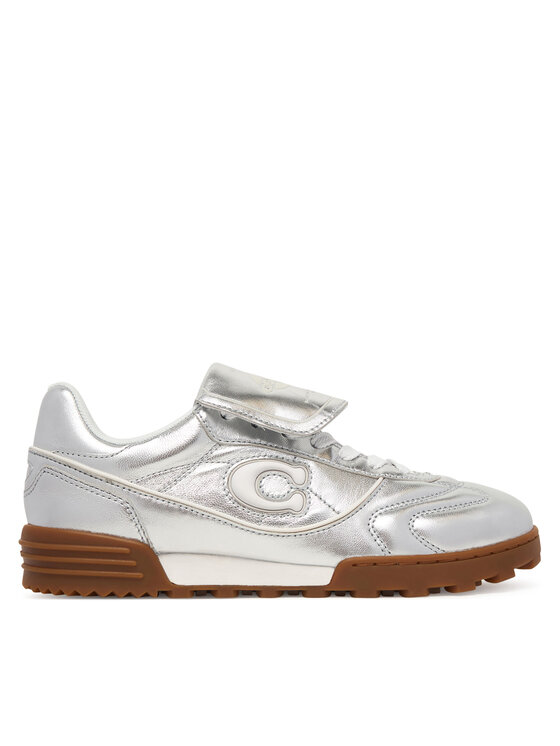 Coach Damskie Coach Sneakersy, rozmiar 36 Srebrne, Match CCI44