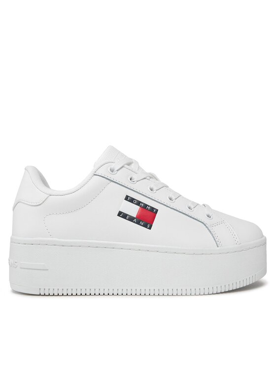 Sneakers Tommy Jeans Tjw Flatform Ess EN0EN02518 White YBS