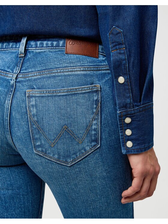 Wrangler Wrangler Jeansy BOOTCUT Niebieski Bootcut Fit