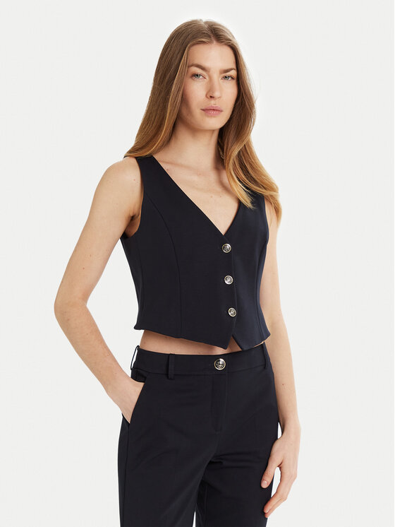 Marella Marella Gilet Camper 2513911034 Blu scuro Slim Fit