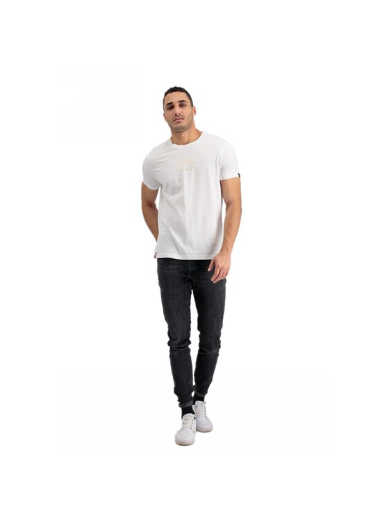 Alpha Industries Alpha Industries T-Shirt AI.106502-09-M Biały Basic Fit