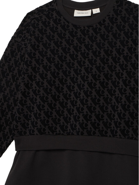 Calvin Klein Jeans Calvin Klein Jeans Vestito da giorno Logo Aop IG0IG03007 Nero Regular Fit