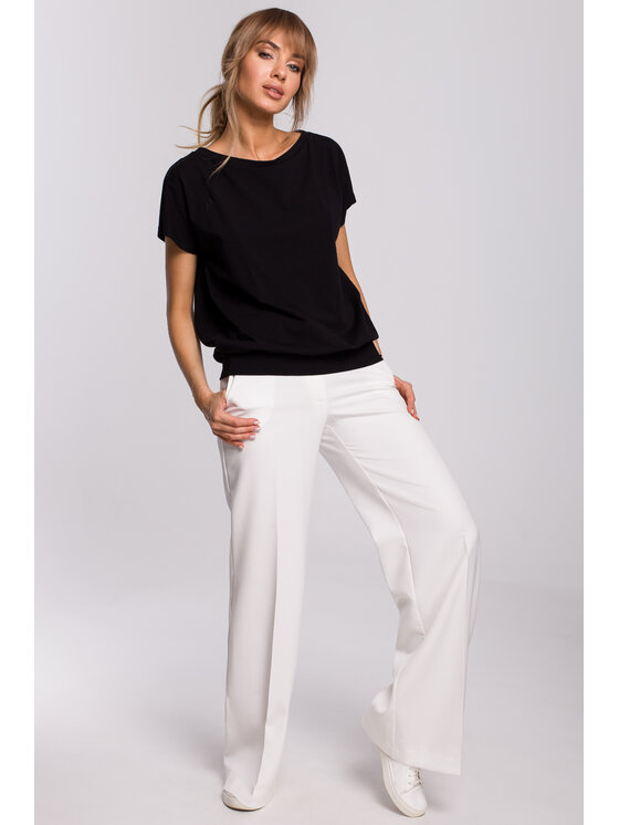 Made of Emotion Made of Emotion Blusa M498 Nero Basic Fit