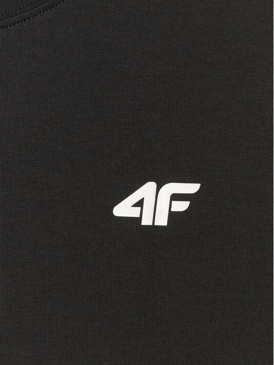 4F 4F T-Shirt NOS Czarny Regular Fit