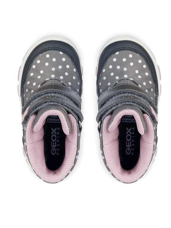 Geox Geox Snehule B Flanfil Girl B Abx B363WB 0MNNF C0952 S Sivá
