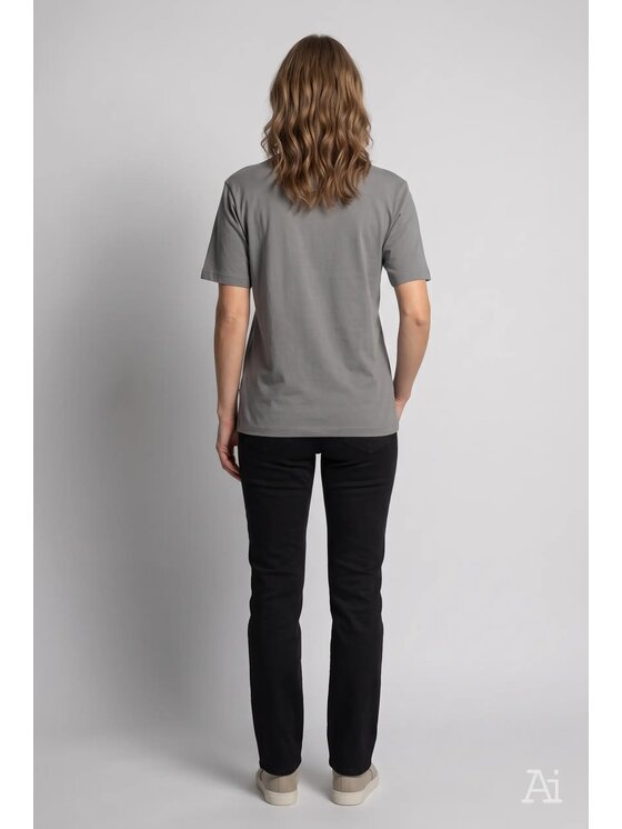 Cross Jeans Cross Jeans T-Shirt 56283-021 Szary Regular Fit