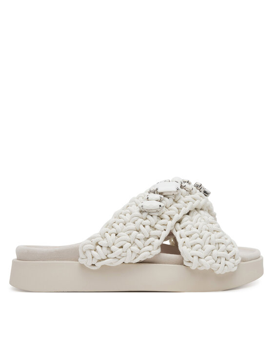 Inuikii Inuikii Παντόφλες Woven Stones 70104-106 1100 Λευκό
