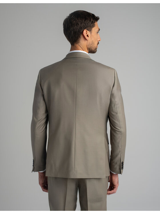 Borgio Borgio Marynarka brione_gi Beżowy Slim Fit