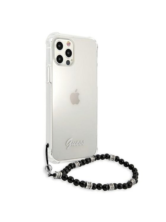 Guess Guess Etui na telefon iPhone 12 Pro Max Przezroczysty