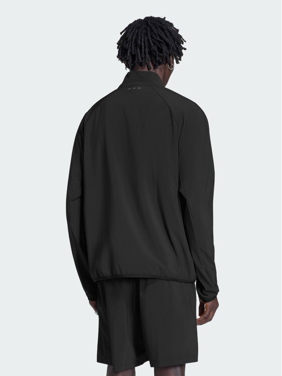 adidas adidas Bluza TECH TREFOIL ESSENTIALS FZ HOOD Czarny Regular Fit