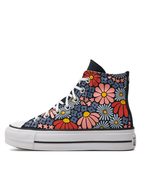 Converse Converse Sportbačiai Chuck Taylor All Star Lift Platform Floral A08112C Spalvota