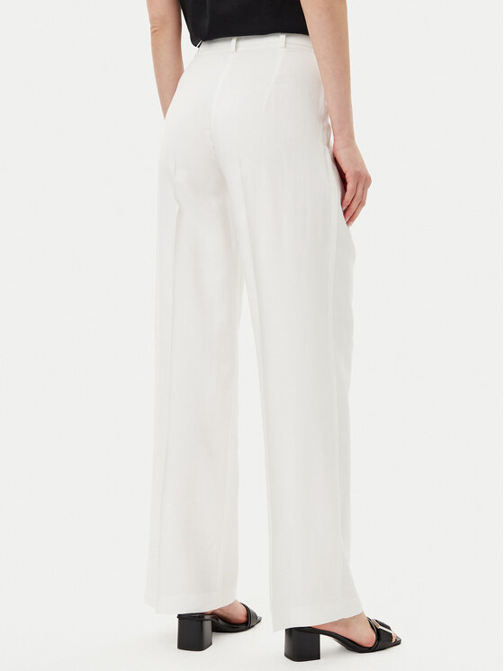Silvian Heach Silvian Heach Hlače Nieva GPP25374PA Bijela Wide Leg