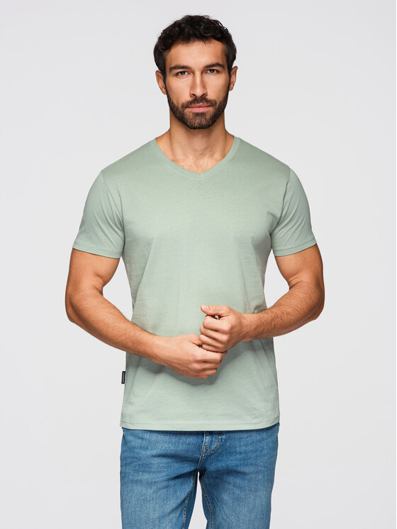 Ombre Ombre Komplet t-shirtów OM-TSBS-0281 Kolorowy Regular Fit