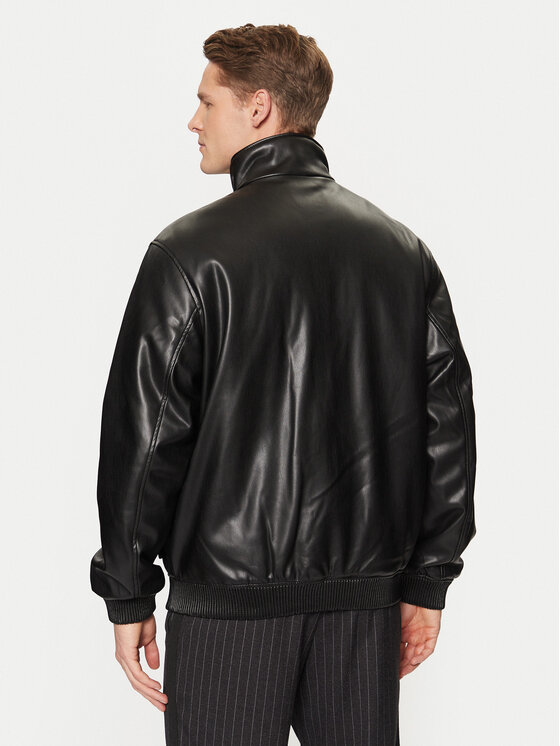 HUGO HUGO Geacă din imitație de piele Bono2511 50530772 Negru Regular Fit