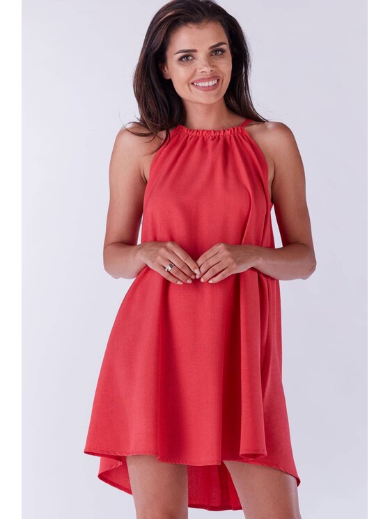 Infinite You Infinite You Sukienka letnia M133 Fioletowy Basic Fit