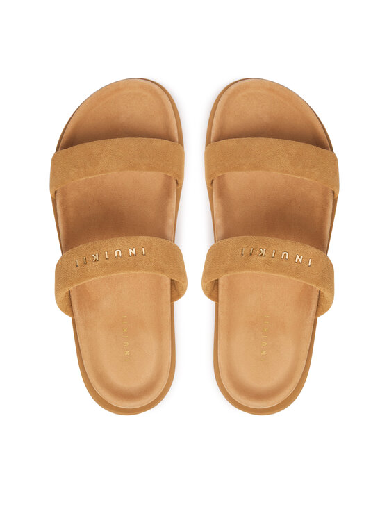 Inuikii Inuikii Pantoletten Slaps 1004.003.0671 Dunkelbeige