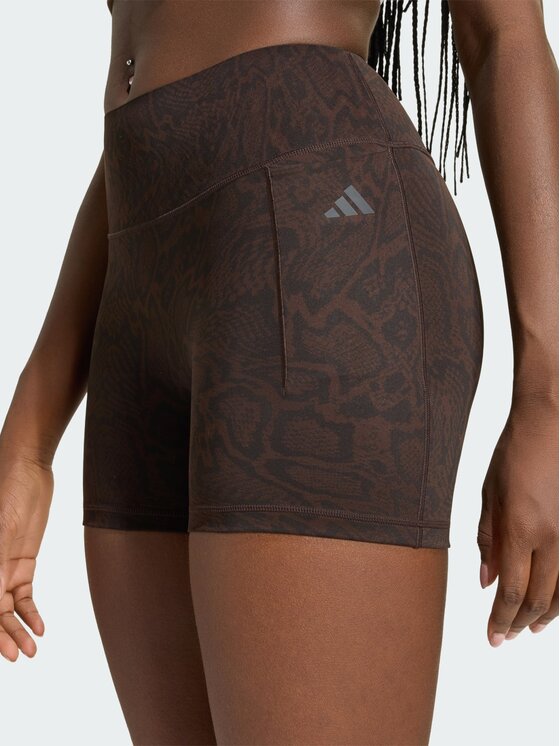 adidas adidas Szorty sportowe 167668 Brązowy Fitted Fit