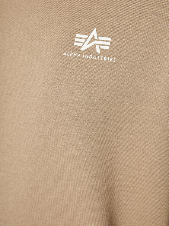 Alpha Industries Alpha Industries Bluza Basic Small Logo 196318 Beżowy Regular Fit