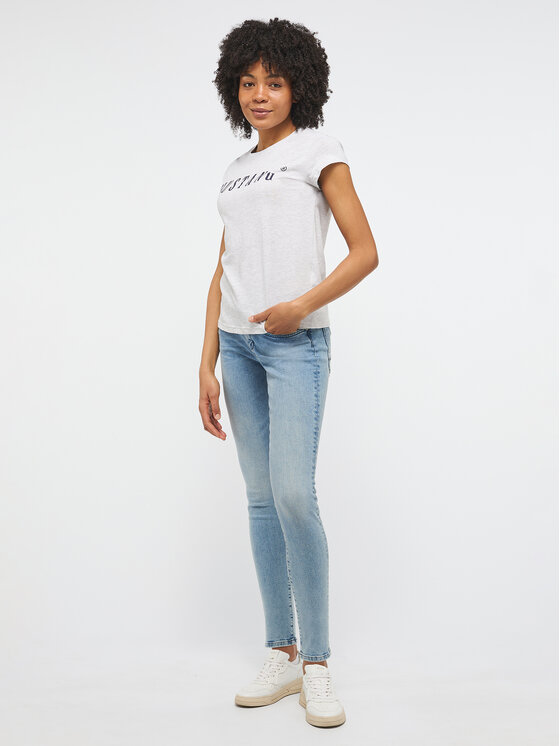 Mustang Mustang T-shirt Alina 1013222 Grigio Regular Fit
