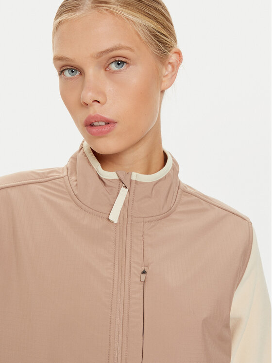 4F 4F Fleecová mikina 4FWAW24TFLEF273 Écru Regular Fit