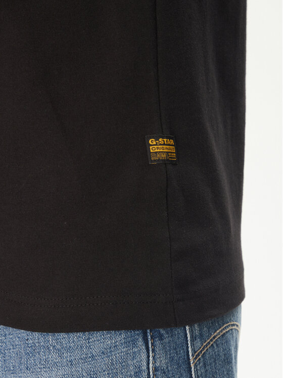 G-Star Raw G-Star Raw T-Shirt Originals D26044-C336 Czarny Regular Fit