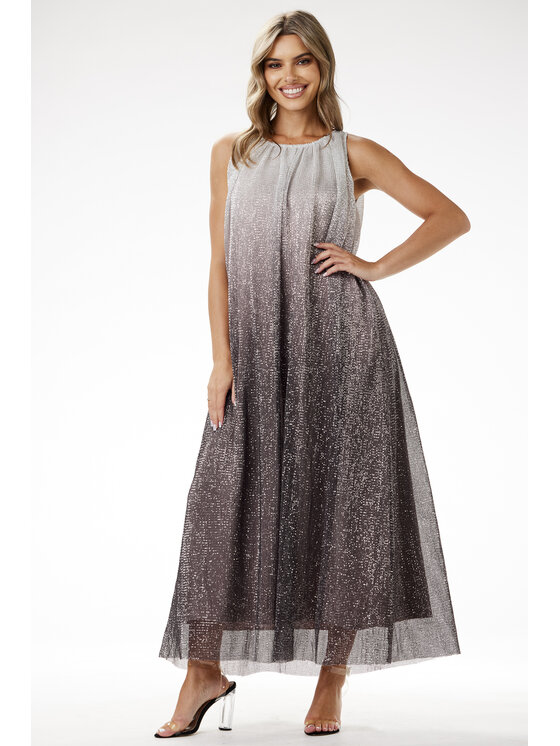 Awama Awama Abito da sera A703 Argento Basic Fit