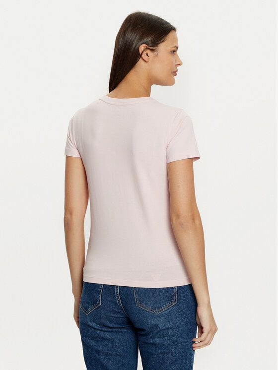 Guess Jeans Guess Jeans Тишърт W5RI52 J1314 Розов Regular Fit