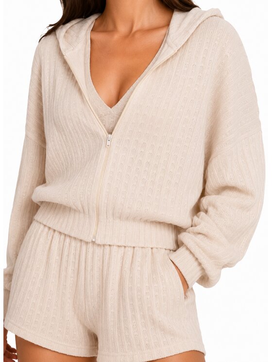 Agatha Studio Agatha Studio Komplet sweter i spodnie materiałowe A26SS-KE-K07 Beżowy Classic Fit