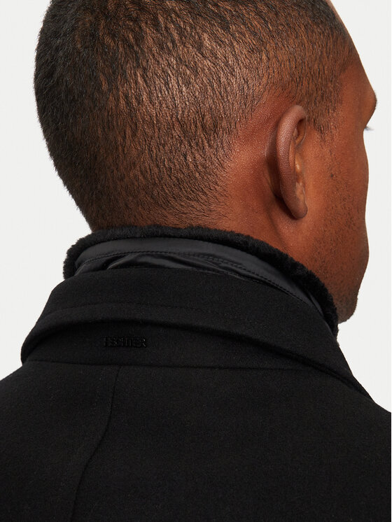 Hechter Paris Hechter Paris Palton de lână 45014 142270 Negru Regular Fit