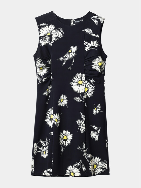 Desigual Desigual Sukienka letnia Lorena 24SWVK18 Czarny Regular Fit