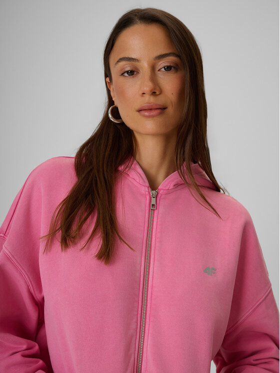 4F 4F Bluza FOB SUMMER Różowy Oversize