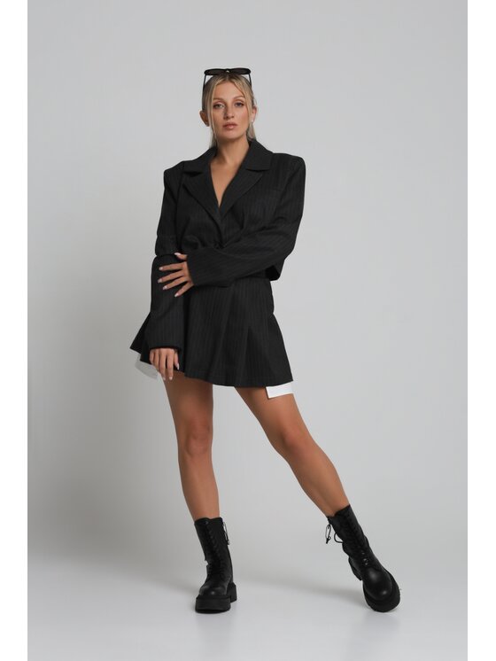 Chiara Wear Chiara Wear Marynarka OVERSIZE Szary Oversize