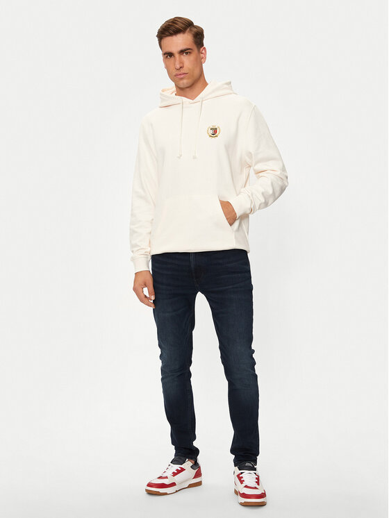 Tommy Jeans Tommy Jeans Суитшърт Flag DM0DM19762 Екрю Regular Fit