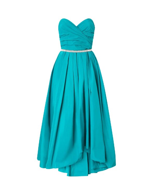 PINKO PINKO Φόρεμα βραδινό DATTERO ABITO TAFFETA Πράσινο Regular Fit