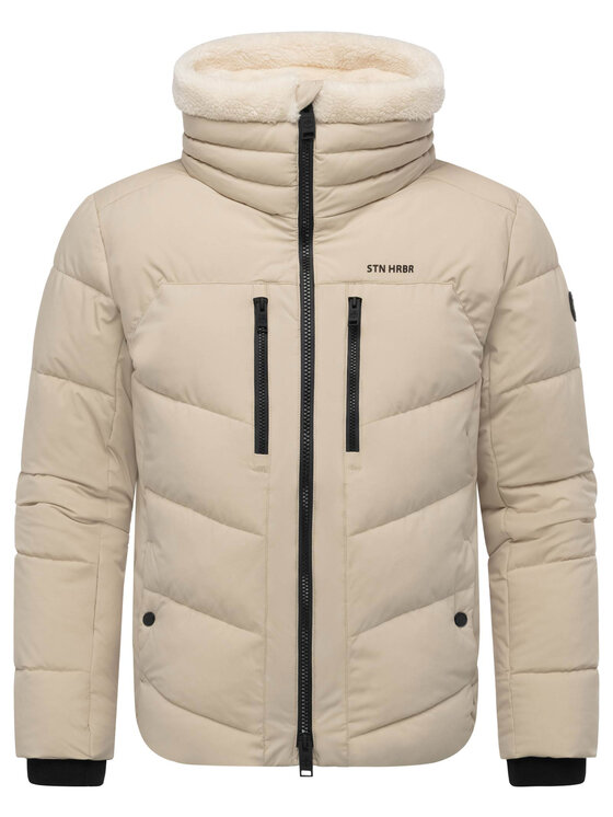 Stone Harbour Stone Harbour Kurtka zimowa Ansello Beżowy Regular Fit