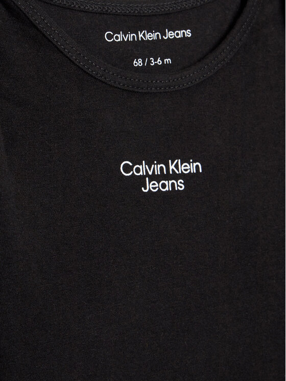 Calvin Klein Jeans Calvin Klein Jeans Komplet body dziecięcych Stack Logo IN0IN00013 Kolorowy Regular Fit