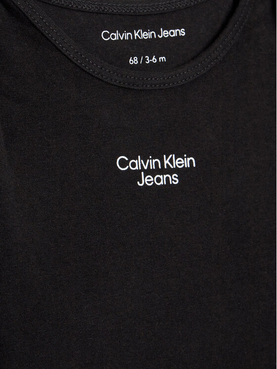 Calvin Klein Jeans Calvin Klein Jeans Σετ 2 κορμάκια παιδικά Stack Logo IN0IN00013 Έγχρωμο Regular Fit