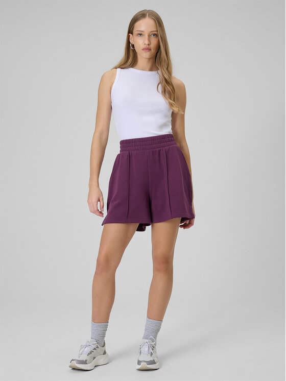 4F 4F Szorty sportowe SPORTS CLUB Bordowy Regular Fit