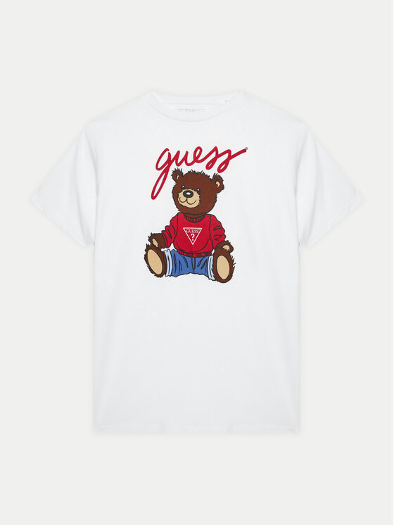 Guess Guess T-Shirt H4BJ06 I3Z14 Bílá Regular Fit
