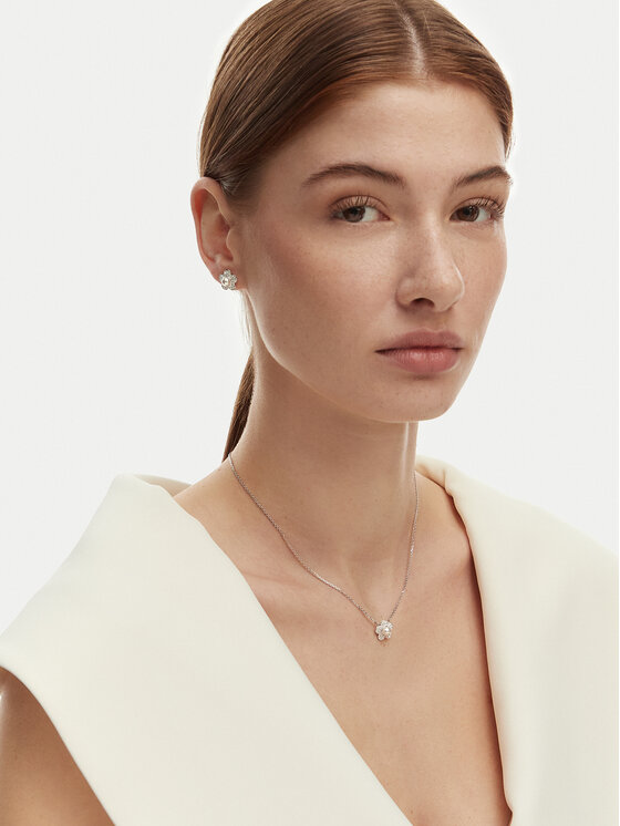 Swarovski Swarovski Set náušnice a náhrdelník 5749180 Stříbrná