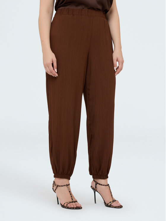 Fiorella Rubino Fiorella Rubino Pantaloni di tessuto P020L002567N022 Marrone Regular Fit