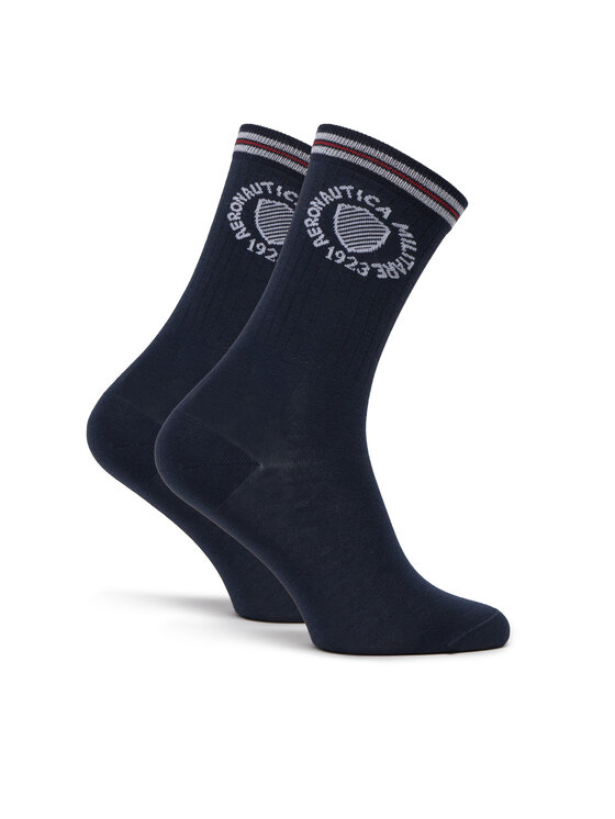 Aeronautica Militare Aeronautica Militare Visoke unisex čarape 251CZ015DL561 Tamnoplava