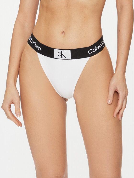Calvin Klein Swimwear Bikini partea de jos KW0KW02259 Alb