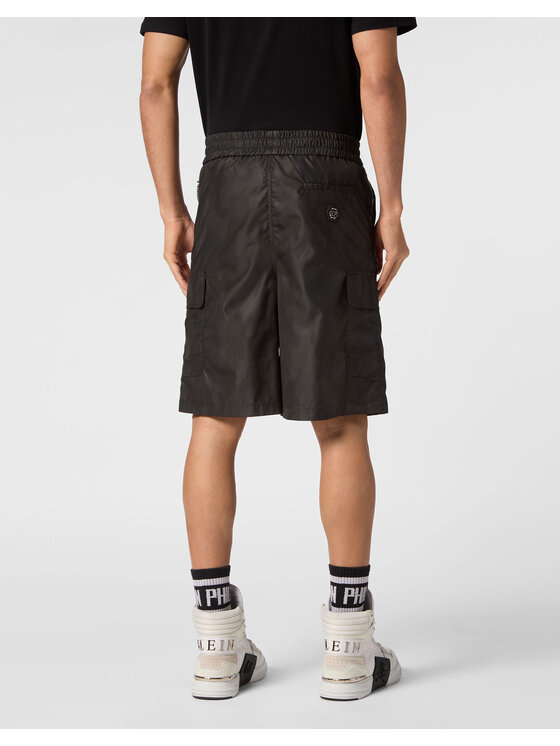 PHILIPP PLEIN PHILIPP PLEIN Pantaloncini 18845 Nero Regular Fit