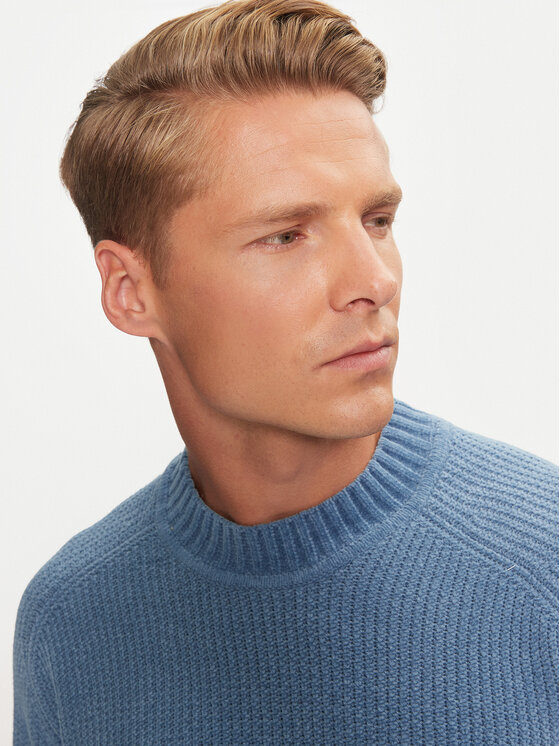 BOSS Boss Maglione 50523568 Blu Regular Fit