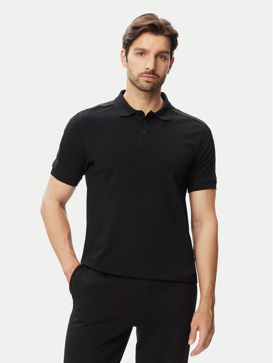 Guess Tricou polo Z6YP03 K4967 Negru Regular Fit